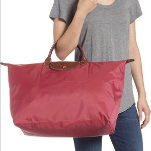 Brand New Longchamp Le Pliage Large 18” Overnighter Travel Tote